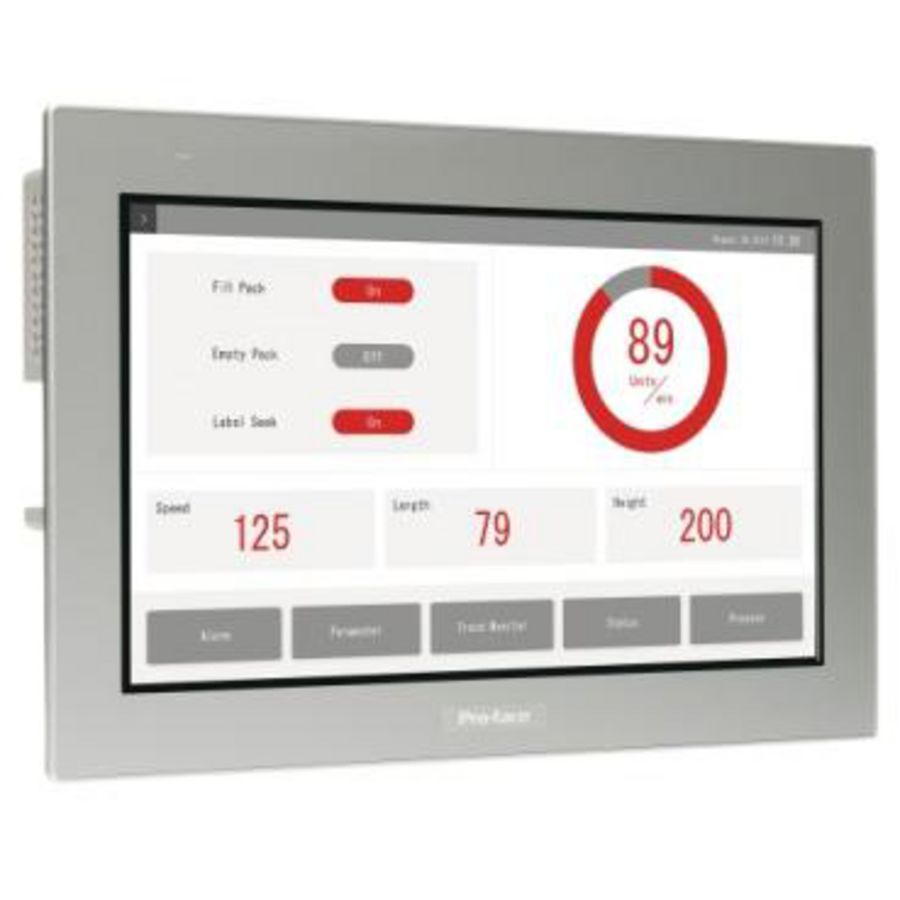 15"W touch panel display 2Ethernet USB host 24VDC