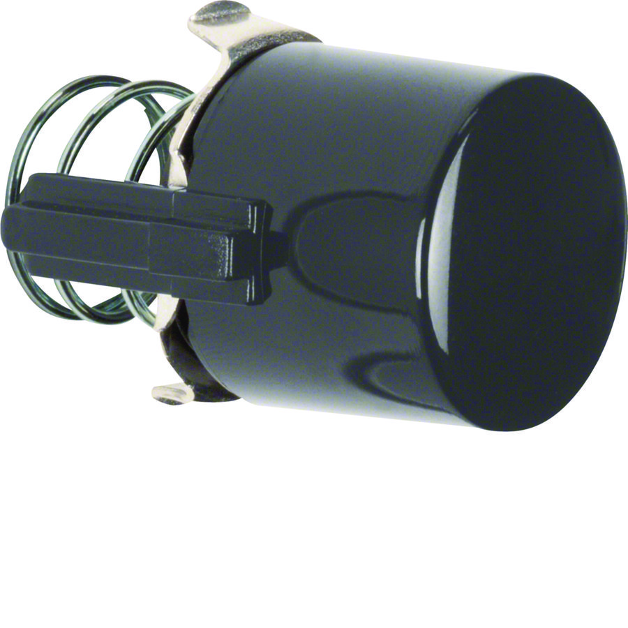 Knop voor drukknop/lichtsignaal-element E10 zwart