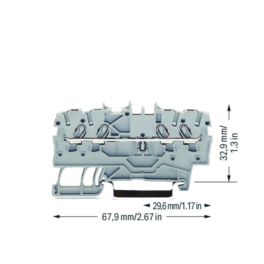 4-draads rijg 1mm² voor Ex e II- VVE=100