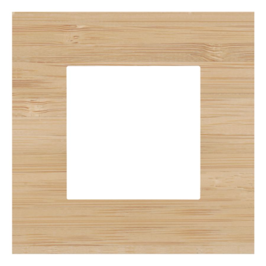 Enkelvoudige afdekplaat Pure bamboo