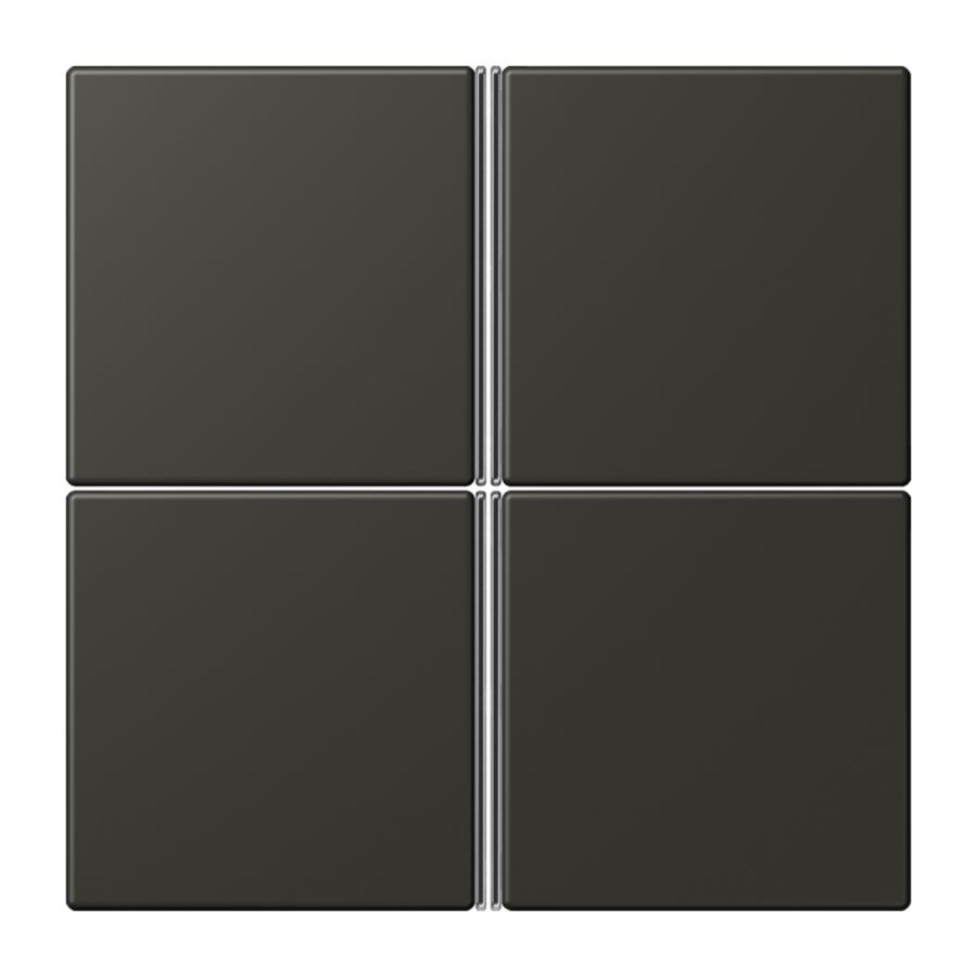 Tastafdekking F40 4-voudig compleet LC4320R KNX