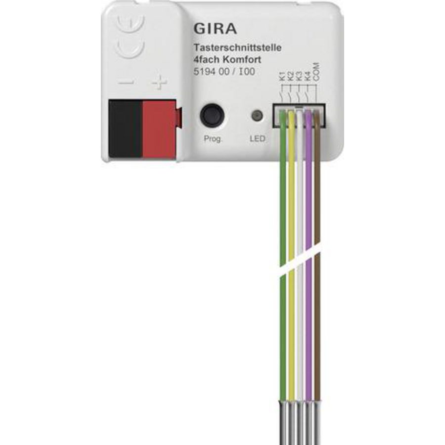 drukcontactinterface/F 4-voudig Komfort KNX Secure