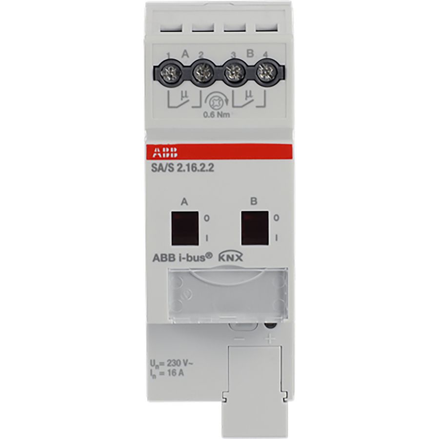 Schakelaktor standaard KNX 2-voudig 16A 230V AC (SA/S2.16.2.2)