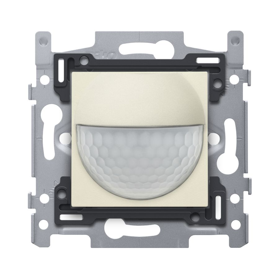Bewegingsmelder 230V 8m 180° wanddetector inb.doos cream