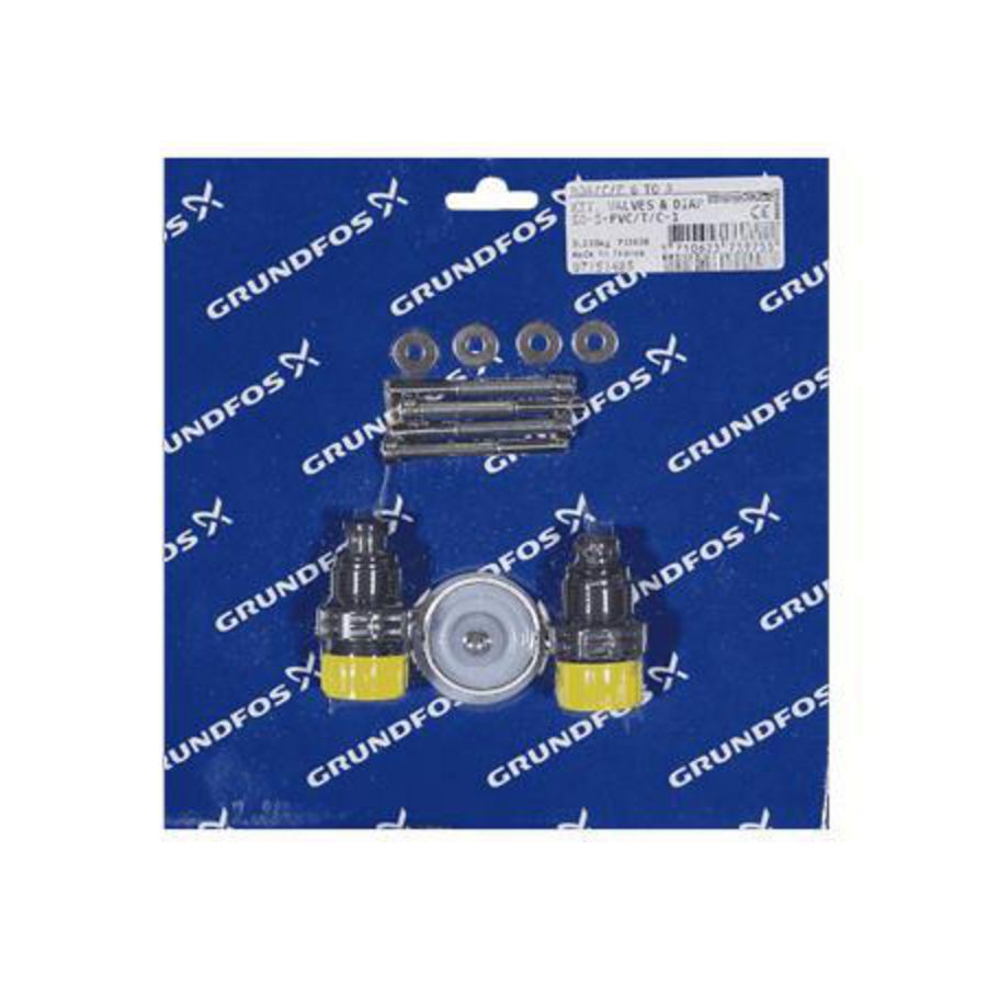 Reserve deel Kit, ventiel/membraan SD-S-PVC/T/C-1