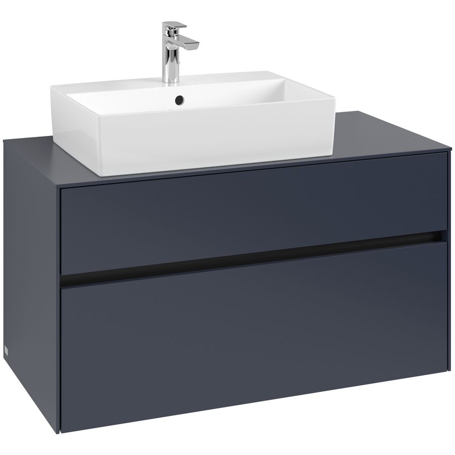 Wastafelonderkast Collaro 1000x548x500mm Marine Blue C12600VQ
