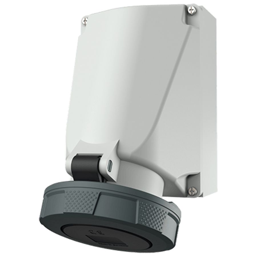 Wandcontactdoos 63A 5-polig  7H 500V IP67