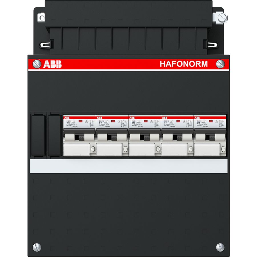 Groepenkast 5x 16A/30mA 3-fase 1SPF006912F0169