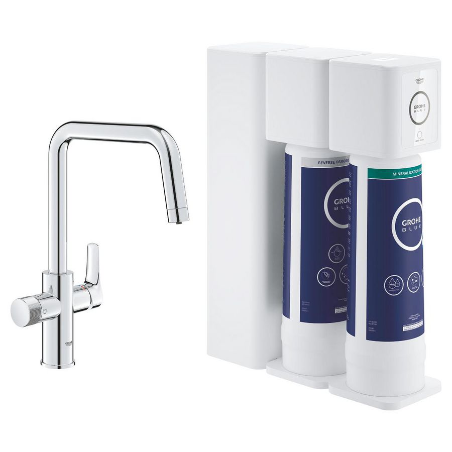 Blue pure eurosmart keukenkraan starterkit met omgekeerde osmose mineralisatie filter (prof)
