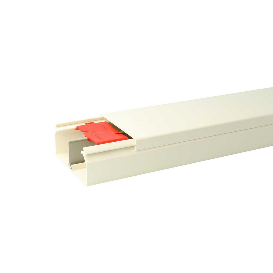 Lengte a 2m. Leidingkanaal KK 90x40 kabelkoker creme VVE=8