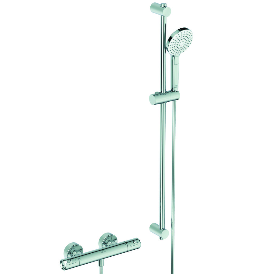 Doucheset / renovatieset Ceratherm T50 met Idealrain evo glijstang 90cm chroom incl. s-koppelingen