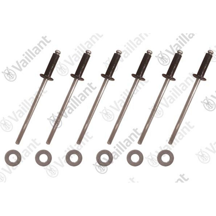 Inzet klinknagel zwart met ringen 0010030961
