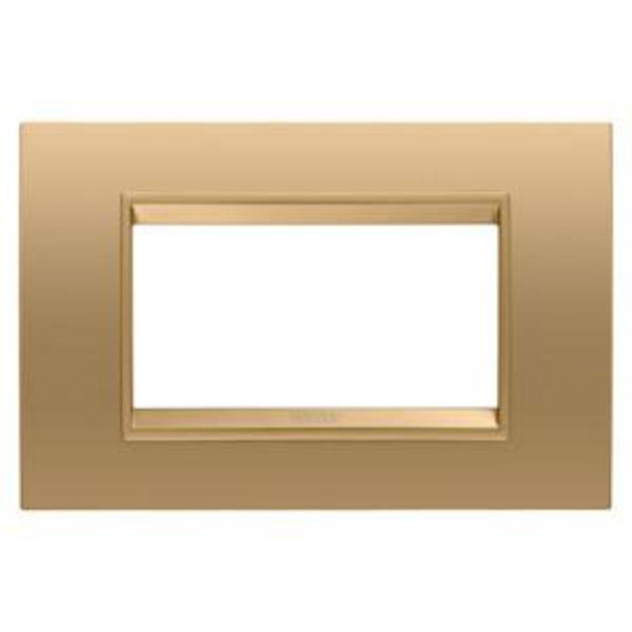 LUX PLAAT-VAN METAAL-4 MODULE-GOUD-BINNENFRAME MAT G