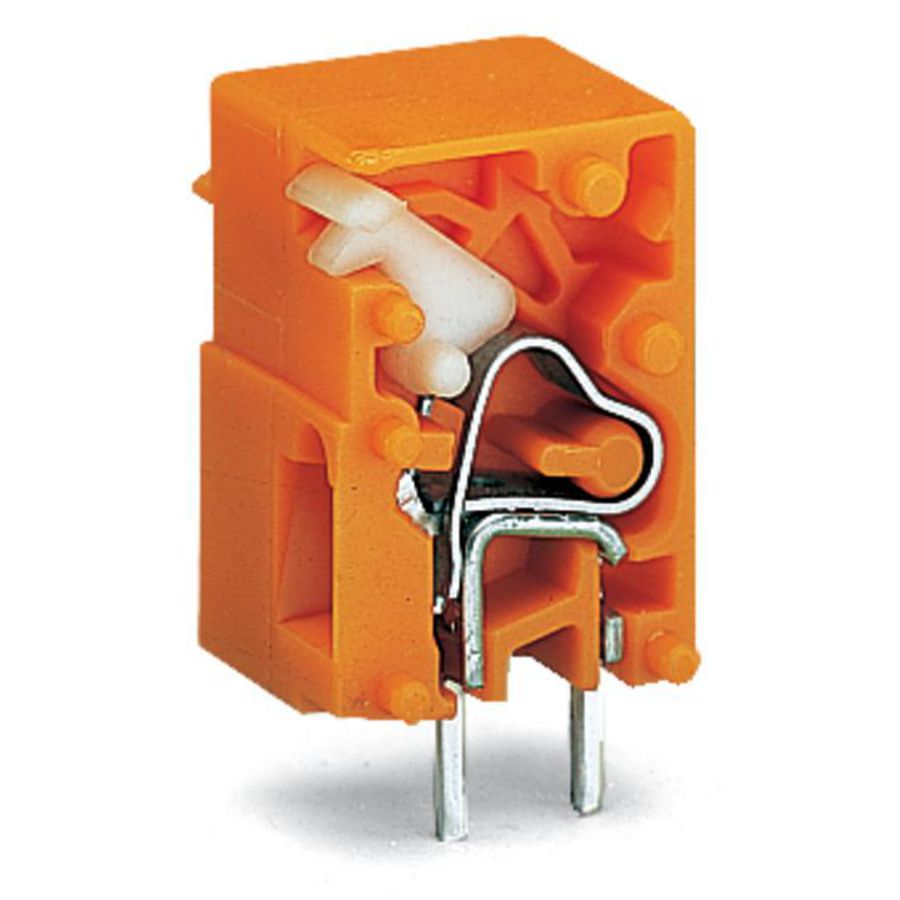 Rijgbare printklem Drukknop 2,5mm² oranje 741-913 VVE=100
