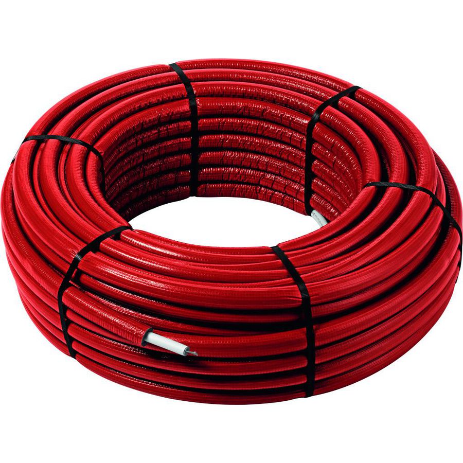 Rol a 75mtr. meerlagenbuis SMARTPRESS 20x2,3mm rood isolatie 6mm 4705.5
