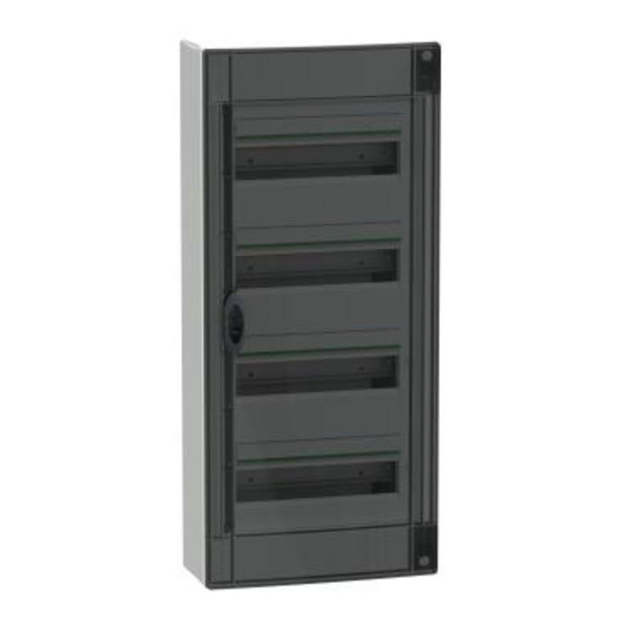 Modulaire verdeler PrismaSeT XS surface 4x13 mod 1 aardingsb