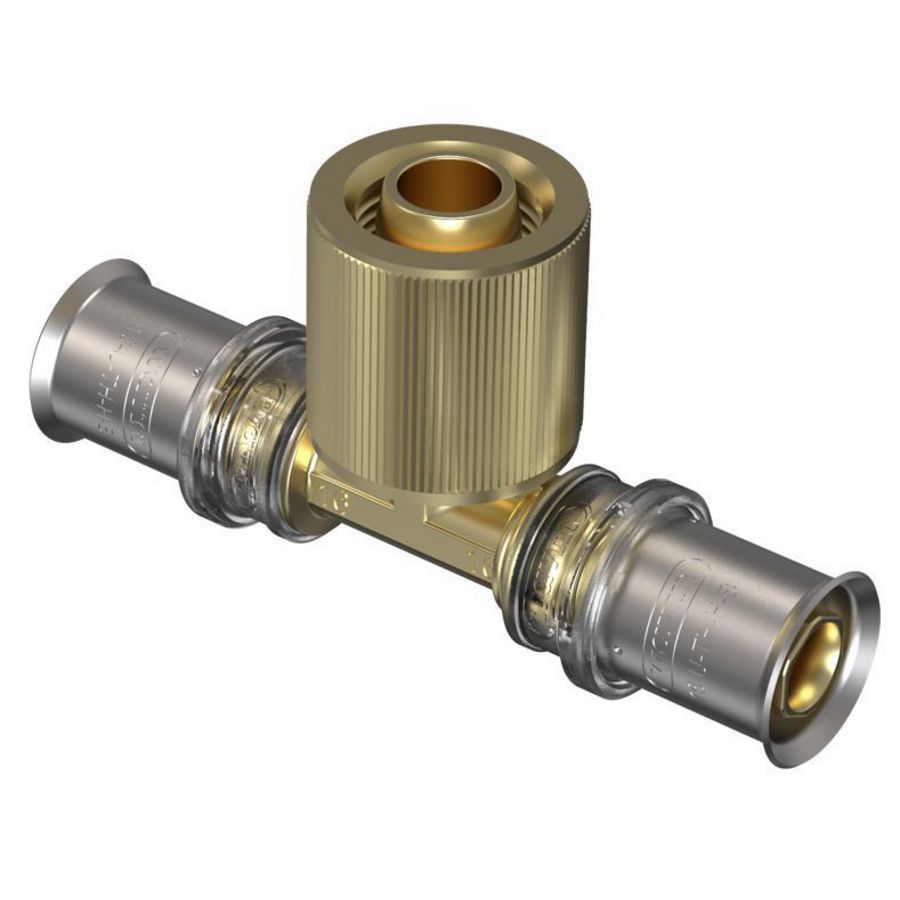 T-koppeling verlopend pers TIGRIS M5 16x1/2" bt.x16mm tbv closet reservoir