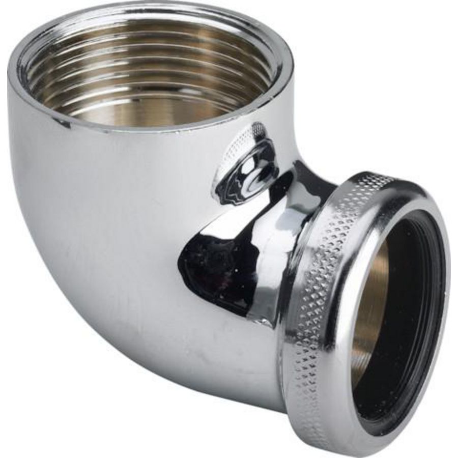 Afvoerbocht chroom 1.1/4" bn. x 32mm klem