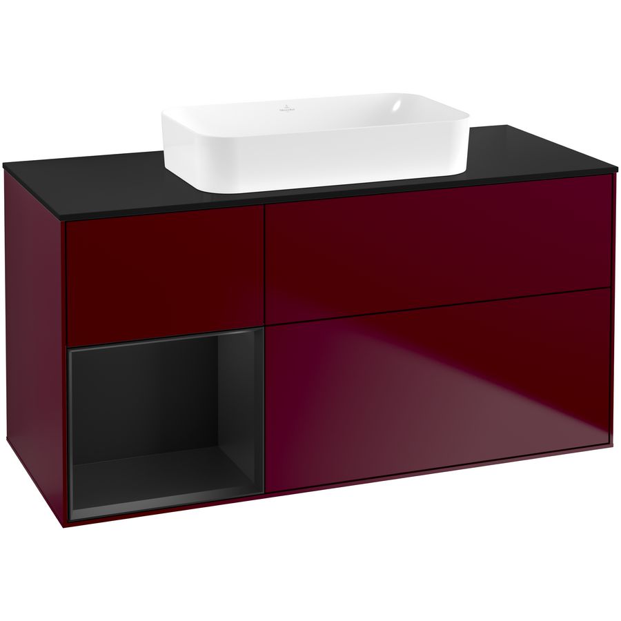 Wastafelonderkast Finion 1200x603x501mm Peony Matt Lacquer F702PDHB