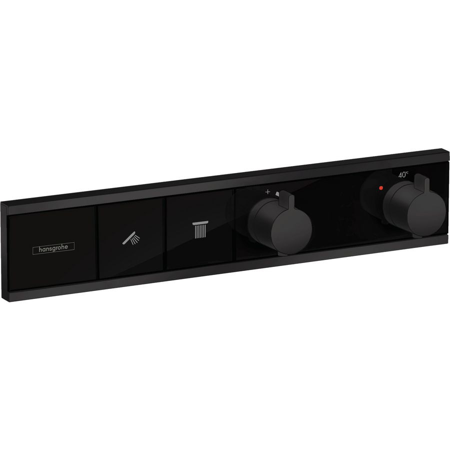 Afbouwdeel inbouwthermostaat RainSelect 2 functies 19,6l/min. mat zwart