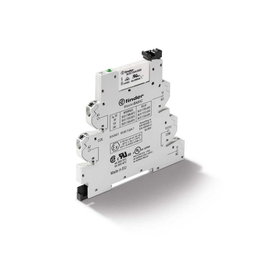 Interfacerelais MasterBasic 1W 6A 24VUC 39.01.0.024.0073
