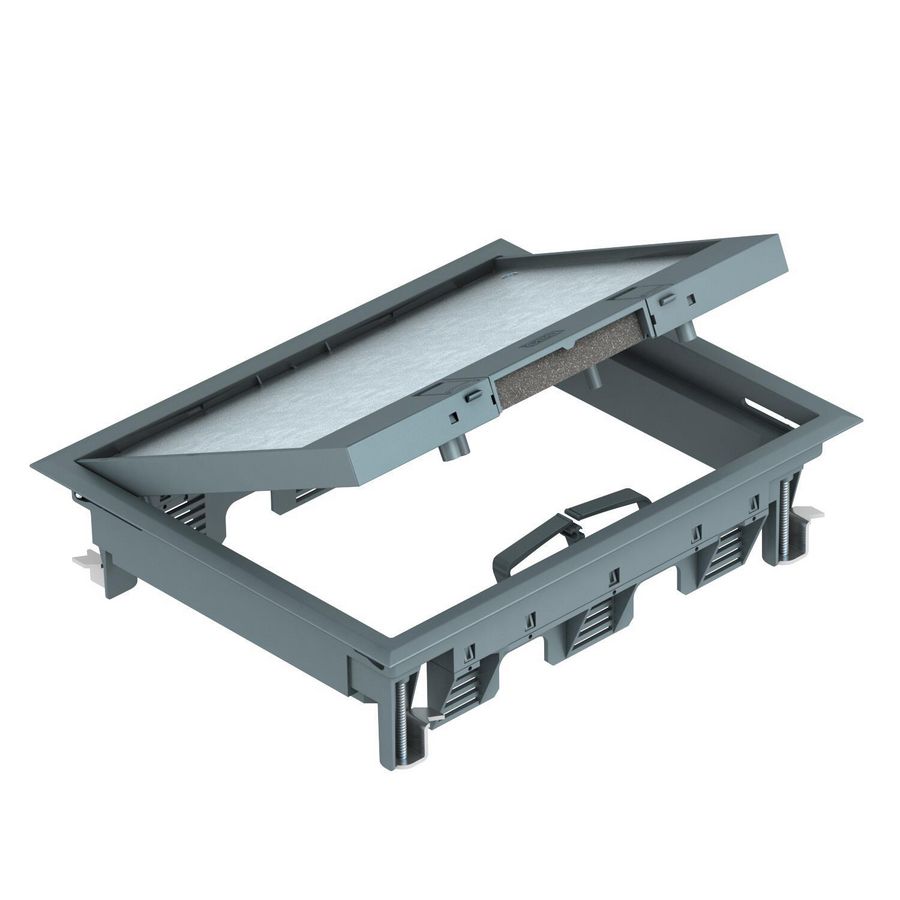 Inbouweenheid voor universele montage 274x221x66 grijs