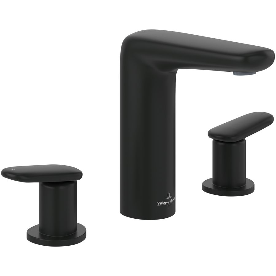 Driegats wastafelkraan Antao Matt Black