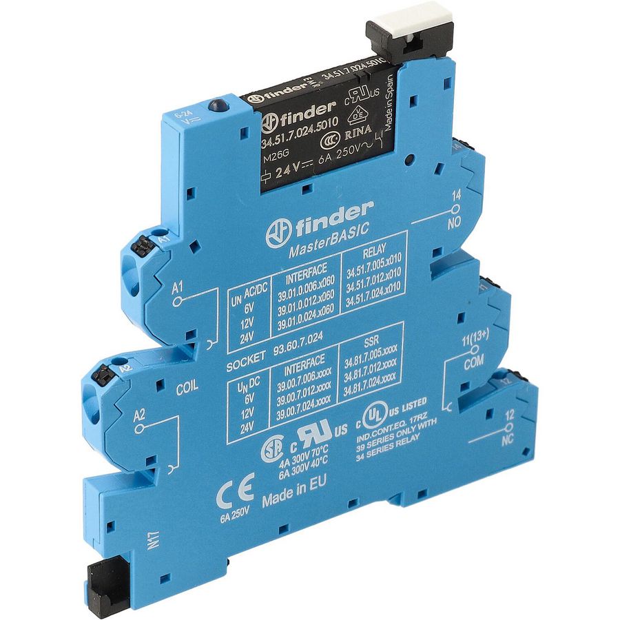Interfacerelais MasterBasic 1W 6A 24VUC