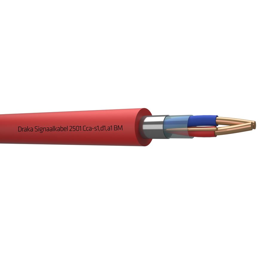 Haspel a 1000m. signaal kabel afg Cca rd# 1x2x0,8mm 2501 BM