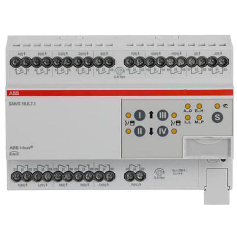 Schakel/Jaloezie aktor KNX 16-voudig 6A DIN-rail (SAH/S16.6.7.1)