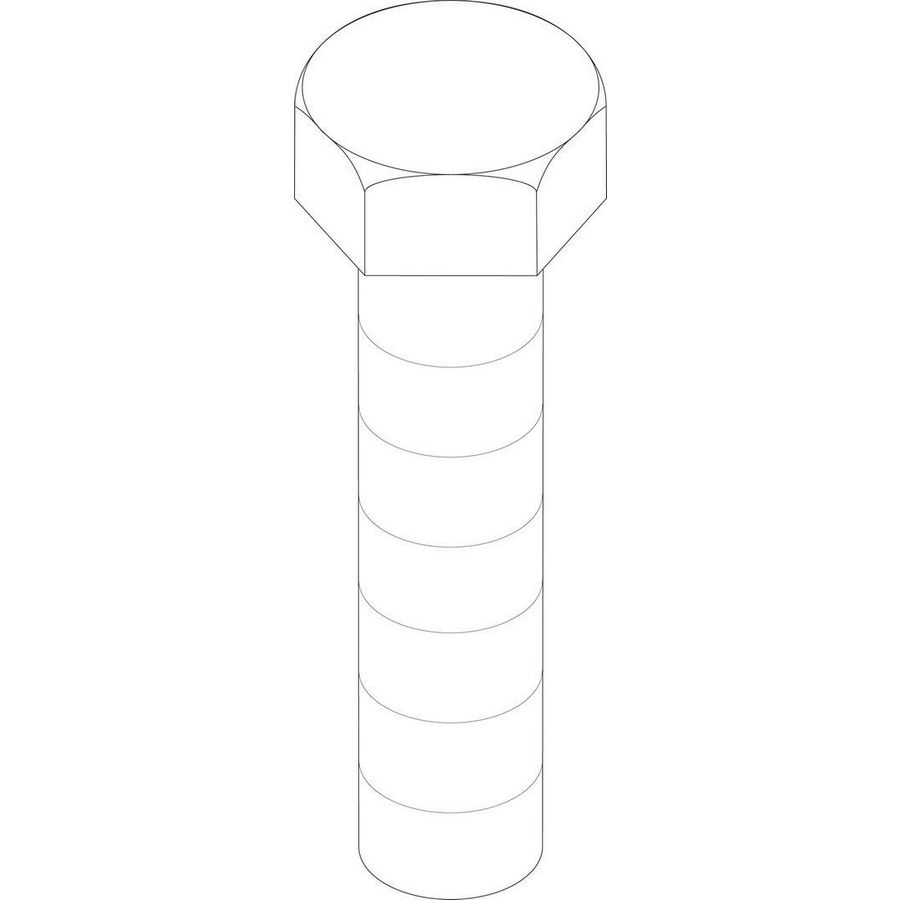 Set a 8 st. zelftapschroeven M10x25 SW16