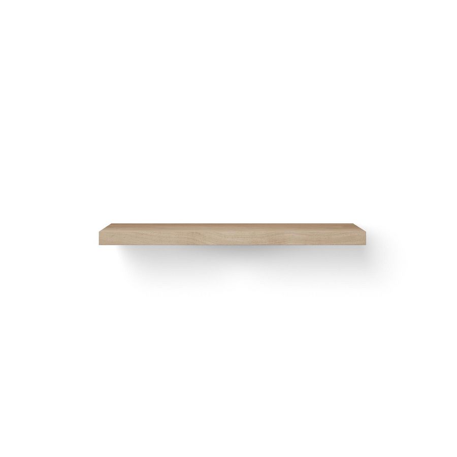 Wooden Base Shelf 120cm oud grs onderbl ophanging gebor RVS