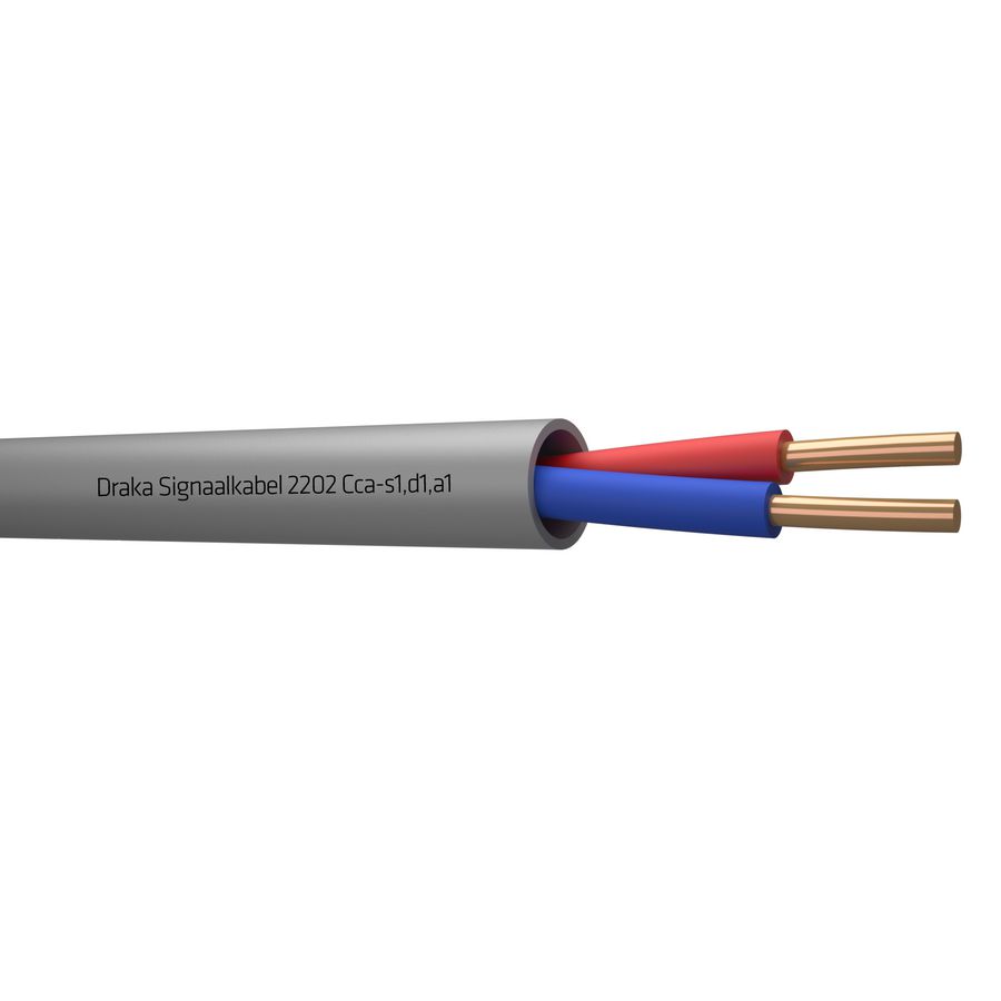 Haspel a 500m. signaal kabel Cca gy# 2x0,8mm 2202