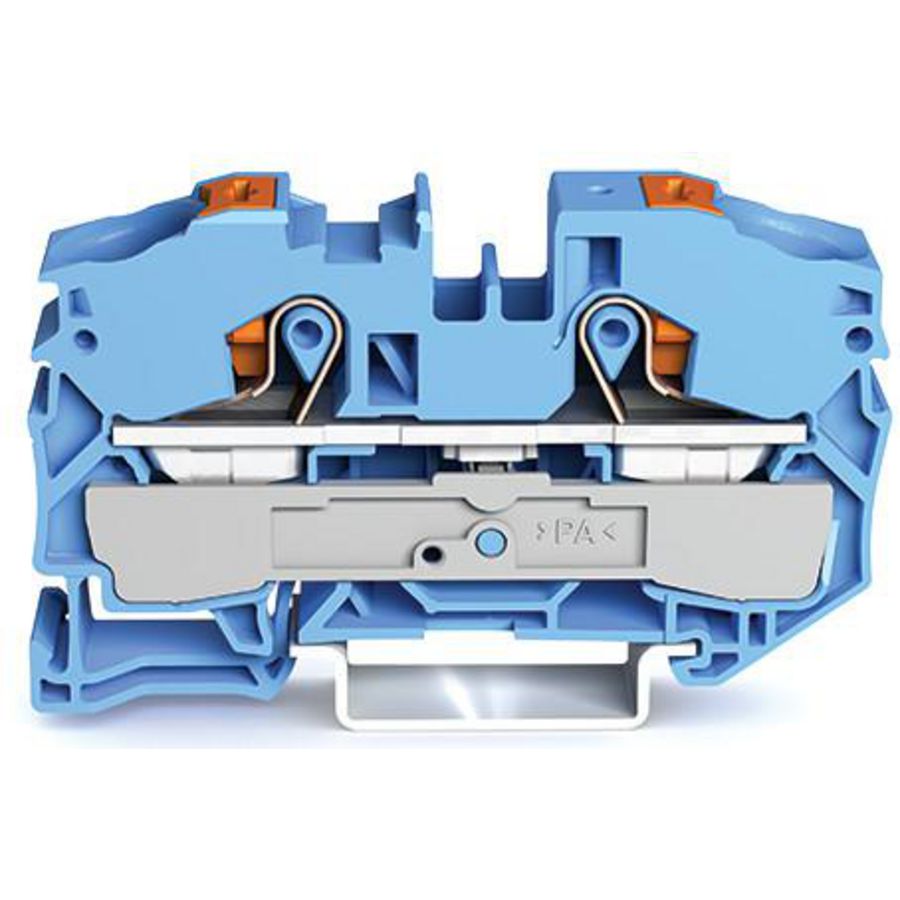 2-draads rijgklem Met drukknop 16 mm² blauw VVE=20