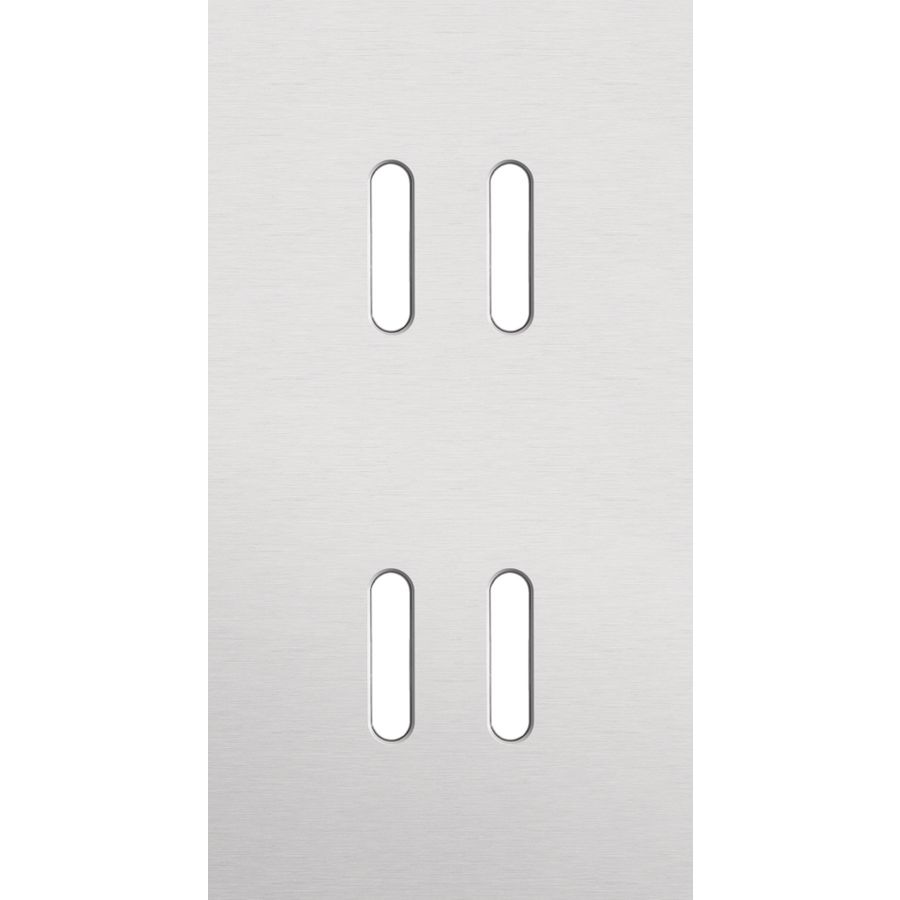 Tweevoudige afdekpl. verticaal 71mm centerafstand tweevoudig