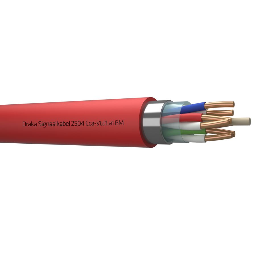 Haspel a 1000m. signaal kabel afg Cca rd# 4x2x0,8mm 2504 BM