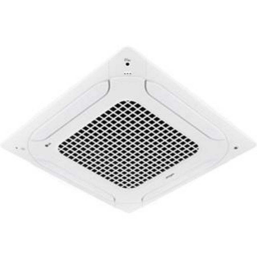 4-weg rooster / paneel 620x620mm wit (RAL9003) tbv cassettemodel