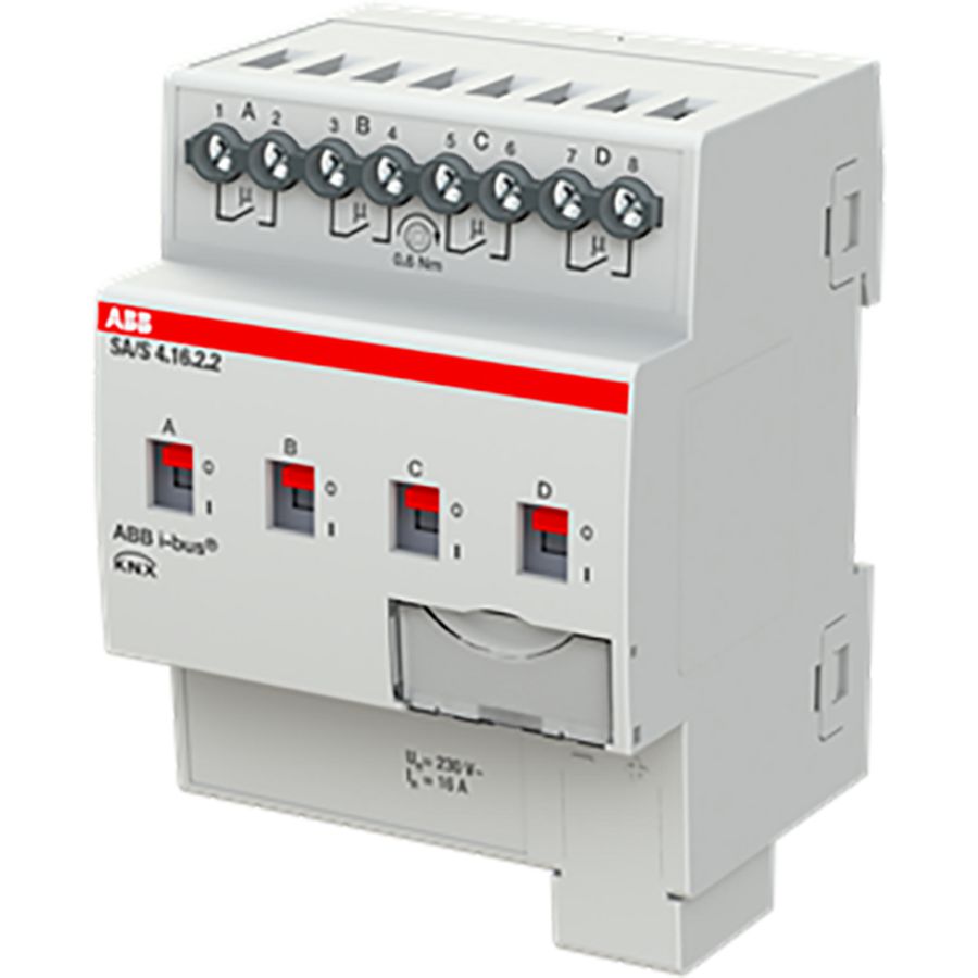 Schakelaktor standaard KNX 4-voudig 16A 230V AC