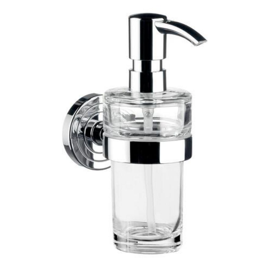 Polo zeepdispenser chroom kristalglas helder