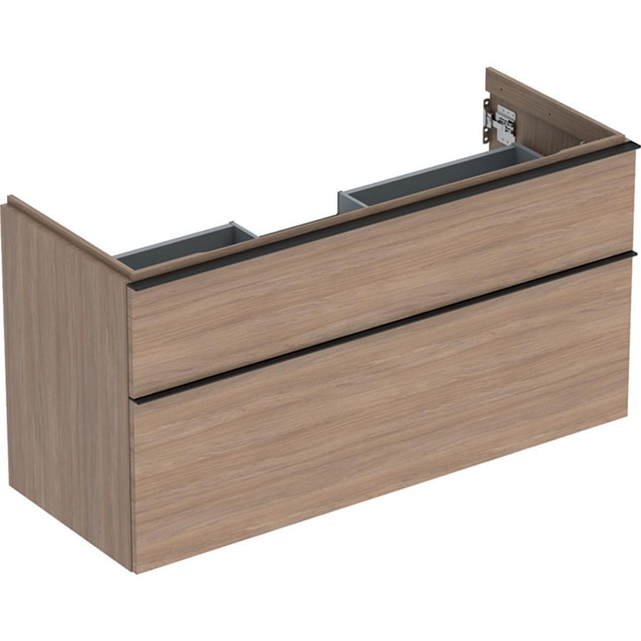 iCon wastafelonderkast 2x la 120cm eiken melamine / greep lava