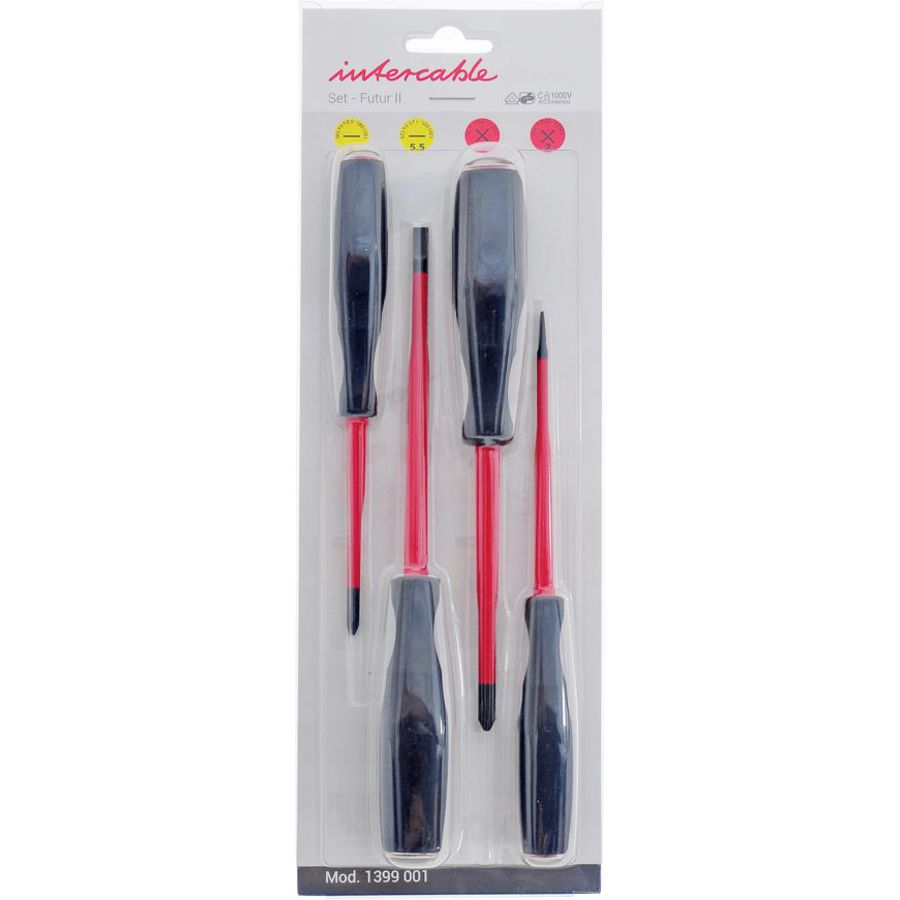 Schroevendraaier set kruis+sleuf SLIM VDE 1000V