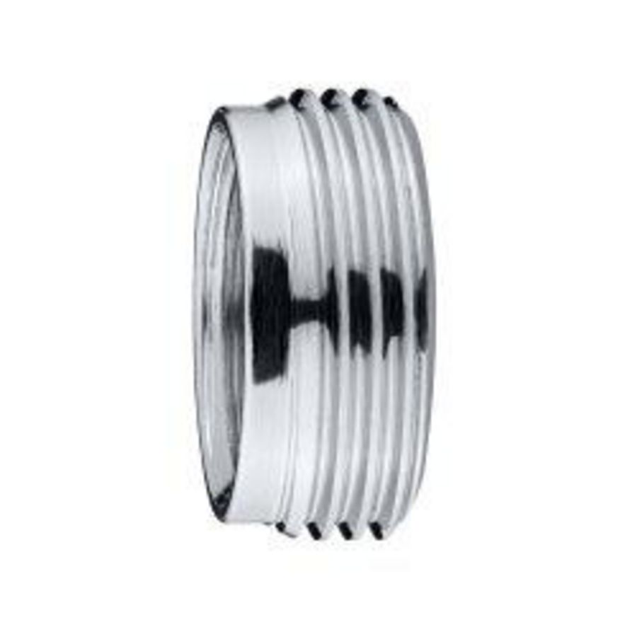 Verloopnippel messing verchroomd 1/2X3/4 33630511