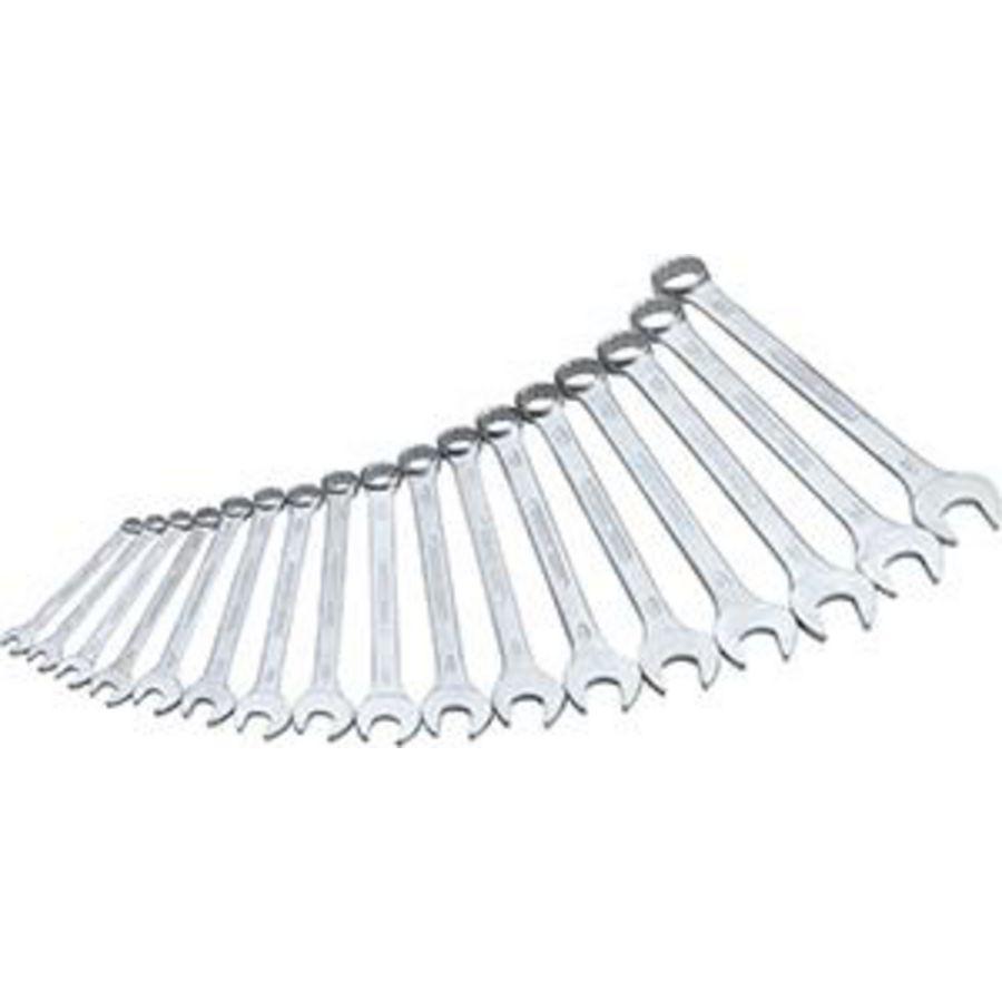 Set ring/steeksleutels 17 stuks