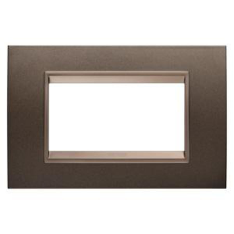 LUX PLAAT-VAN METAAL-4 MODULE-ROESTBRUIN-BINNENFRAME