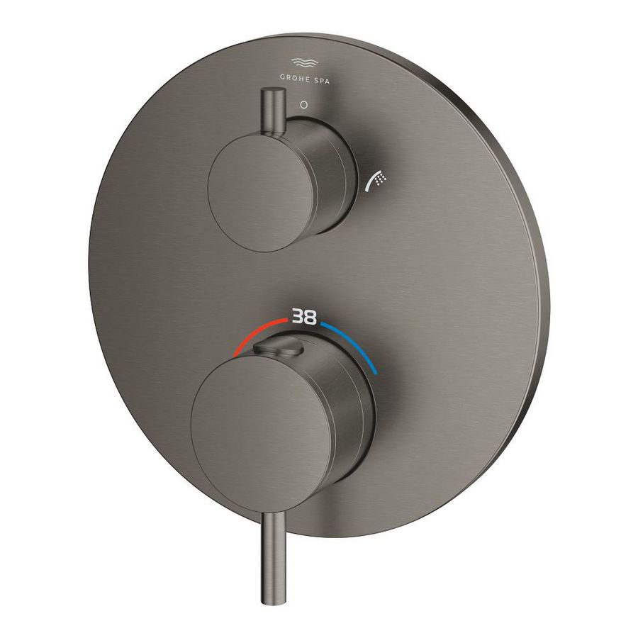 Afbouwdeel Atrio thermostatisch 24359AL0 hard graphite geborsteld (mat donker grijs) (Spa colors coll.)