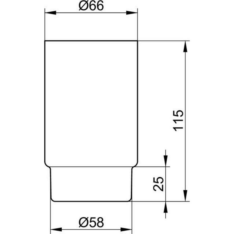 Plan glasdeel kristal
