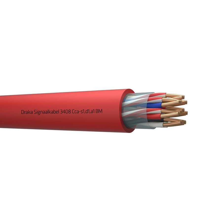 Haspel a 500m. signaal kabel Cca rd# 8x2x0,8mm 3408 BM