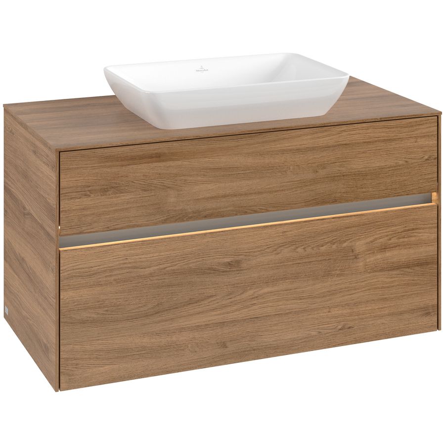 Wastafelonderkast Collaro 1000x548x500mm Oak.Kans C109B0RH