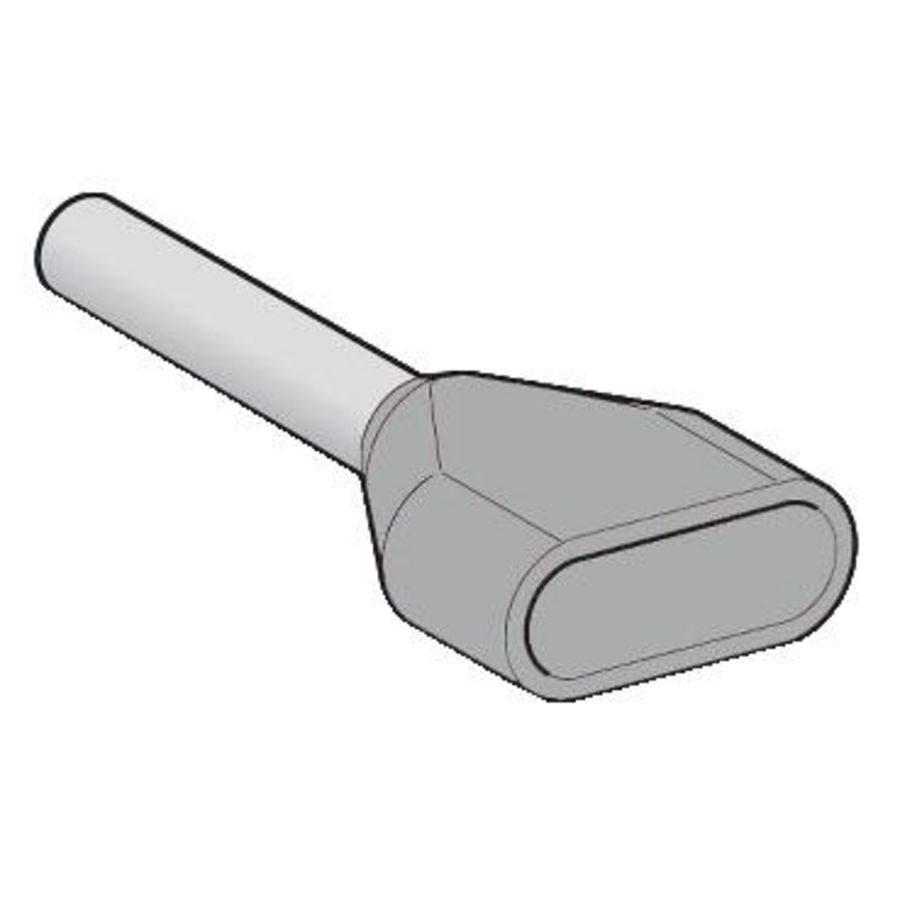 Draadbusjes Dubbel 2x2,5mm² Type Middel Grijs VVE=250