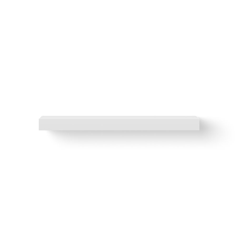 Wastafelblad Solid Base Shelf Mini 70x23x7cm composiet white incl. ophangmateriaal